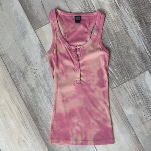 Wild Fable Pink Tie-Dye Tank Top